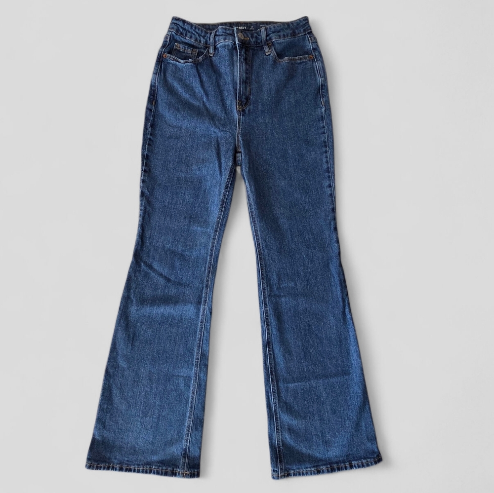 Old Navy Indigo Higher High Rise Wide Leg Jeans